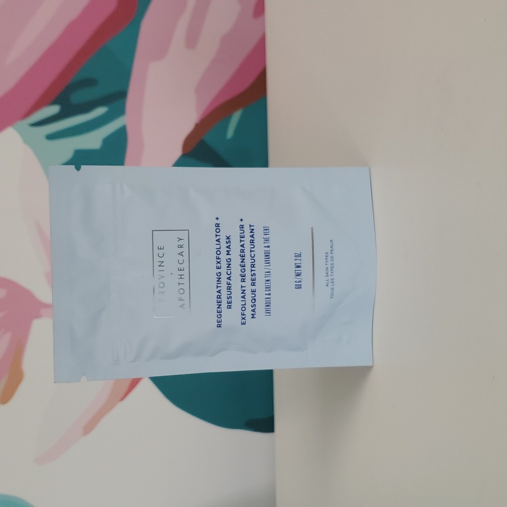 New Province Apothecary Regenerating Exfoliator = Resurfacing Mask Lavender Tea